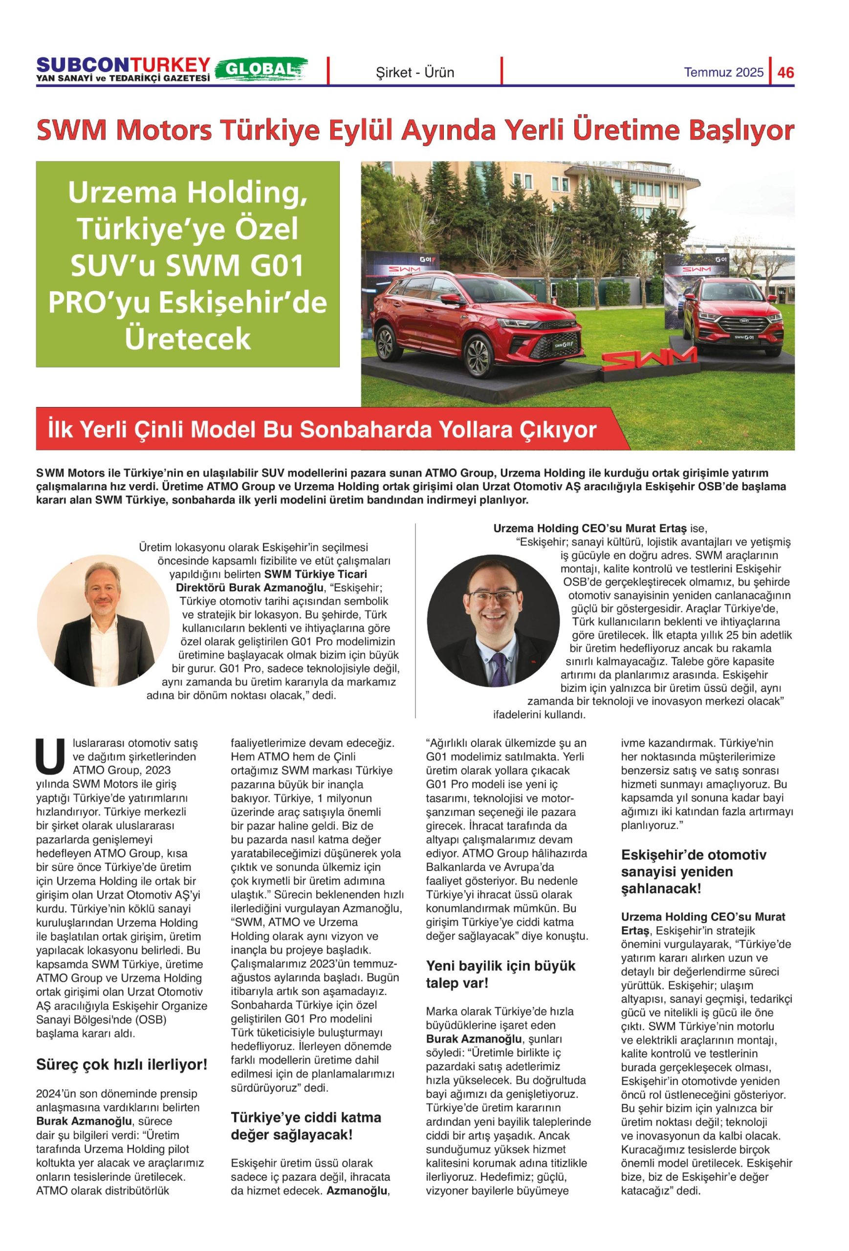 Urzema | SWM MOTORS TÜRKİYE TO START LOCAL PRODUCTION IN SEPTEMBER