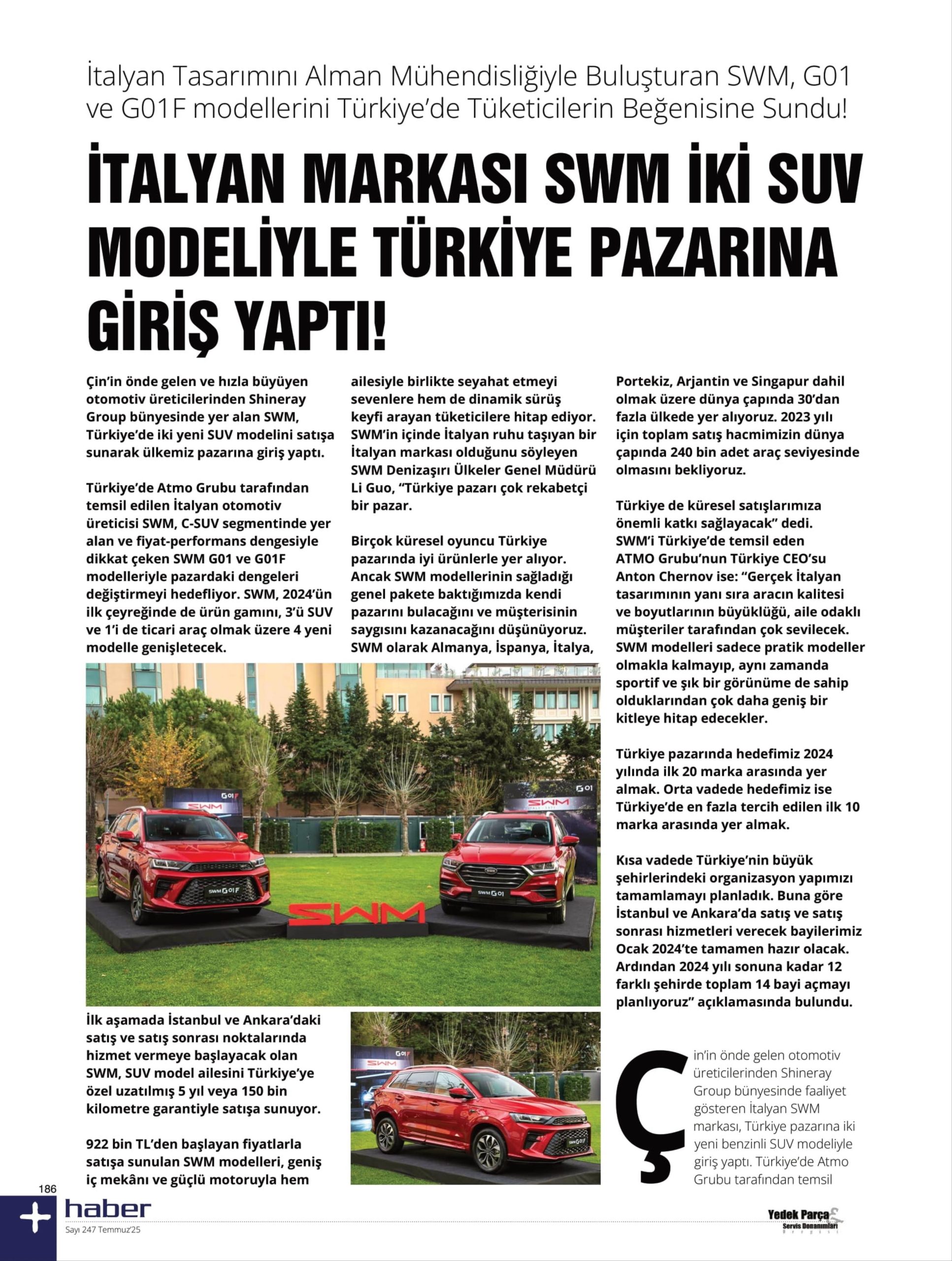 Urzema | SWM Brings Italian Design and Performance to Türkiye with Two New SUVs!