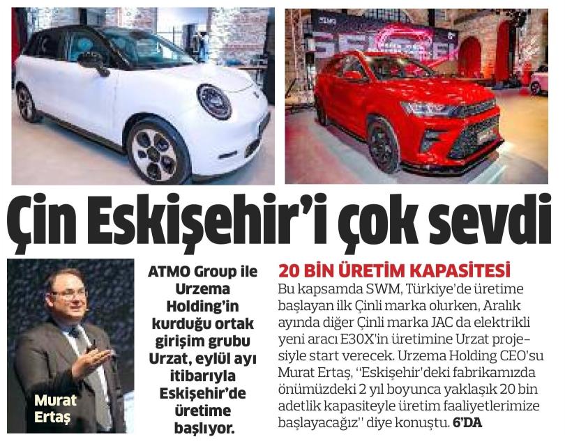 Urzema | Çin Eskişehir’i Çok Sevdi